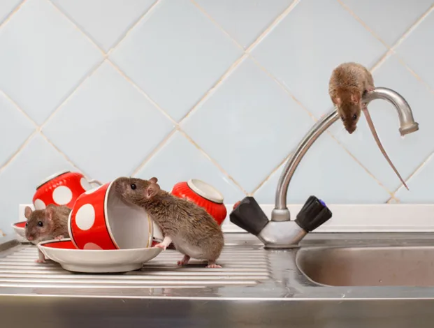 Rodents traveling through walls and pantries