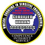 NWCOA Certified Urban Marksman seal for shooting in sensitive environments