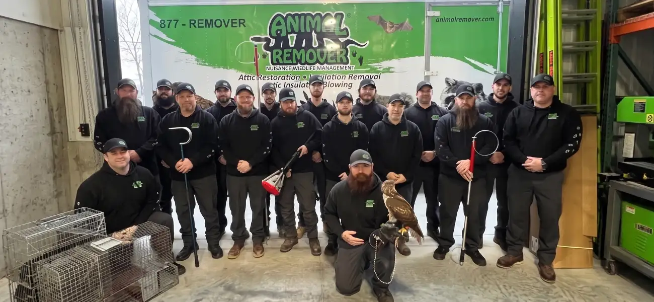 Animal Remover team shot before providing wildlife control services in Ohio